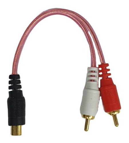 Cable Para Audio 2 Plugs Rca A 1 Jack Rca De 10cm 080-190