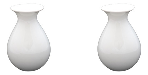 2 Vaso Mini Decorativos Porcelana Decoração Sala Mesa 13,5cm