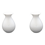 2 Vaso Mini Decorativos Porcelana Decoração Sala Mesa 13,5cm