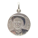 Medalla Cura Brochero - Plata 925 + Cadena + Grabado  - 20mm