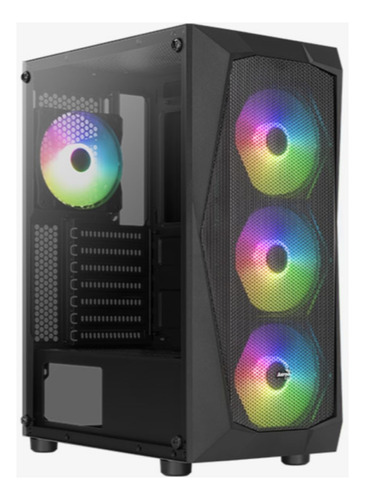 Gabinete Gamer Aerocool Falcon Rgb Mid Tower Templado F