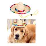 Sombrero De Paja Perros Razas Grandes Viva Mexico Disfraz