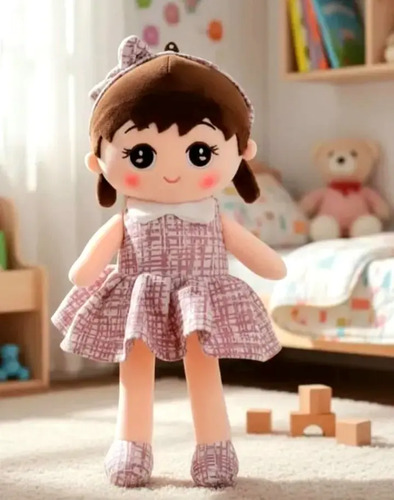 Muñeca De Trapo Maty 35 Cm. Felpa Suave