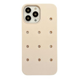 Carcasa Funda Estuche Silicona Pines Protección Beige