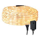 Manguera Tira Luces Led Navidad 10 Metros Impermeable Ambar Color De Las Luces Amarillo