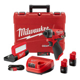 Llave Impacto Brushless M12 Milwaukee 2553-22 + Lámpara Led