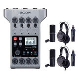 Grabador Multipista Zoom Podtrak P4 + Podcast Kit Zdm-1