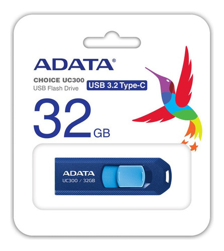 Memoria Usb-c Adata Uc300 32gb 100mb/s 3.2 Gen 1