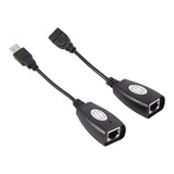 Extension Extender Usb 2.0 X Rj45 Cat 5/6 Hasta 45 Metros