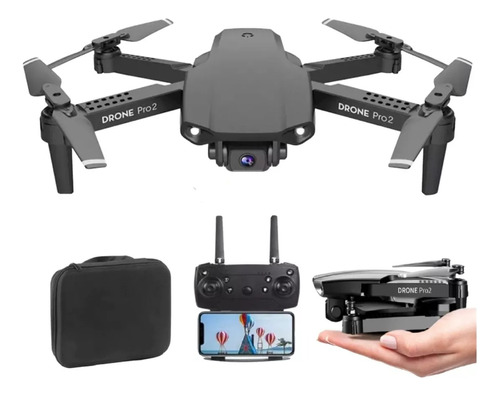 Drone Profissional E88 Pro Dual Câmera 4k Com Case + Brinde