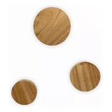 Percheros Boton Madera Paraiso De Pared Nordico 3 Uni 8 Y 10