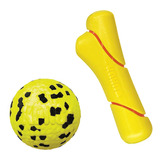 Kit Combo Kong Reflex Ball Large + Kong Tennis Squeezz Large