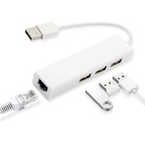 Tarjeta Adaptador Usb 2.0 Hub A Ethernet Rj45 Rapido 4 En 1