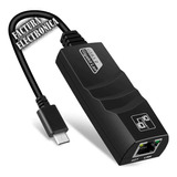 Adaptador Convertidor Usb C A Rj45 Lan Gigabit 10/100/1000