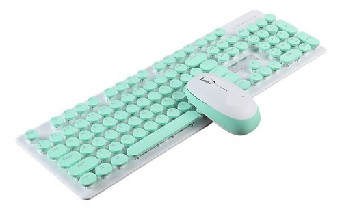 Precioso Teclado Mecánico Inalámbrico De Estilo Retro