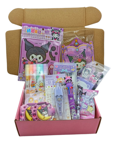 Caja Sorpresa Kawaii Articulos Sanrio Kuromi Regalo Niña