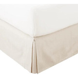 Faldon Cama King 132 Hilos Color Ivory