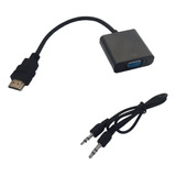 Adaptador Convertidor De Señal Hdmi A Vga Con Audio !!!