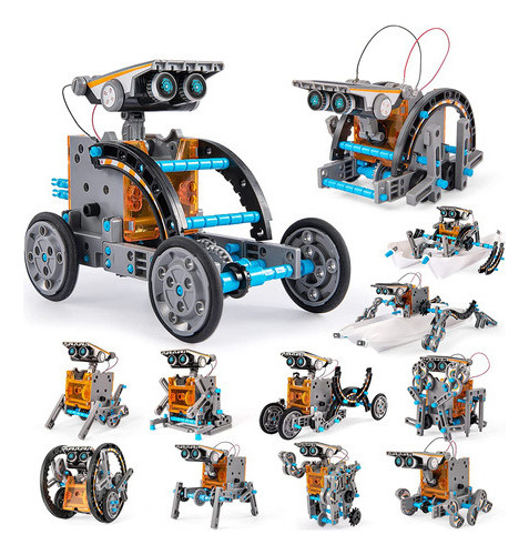 1 Set Robótico De Construcción Con Energía Solar De Juguete