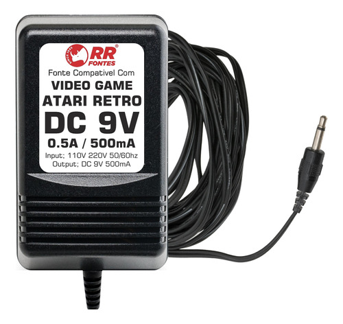 Fonte 9v Para Video Game Atari Cce Dactar Antigo 110v 220v