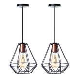 Lustre Pendente Aramado Cristal 24cm Cobre - Ideallume