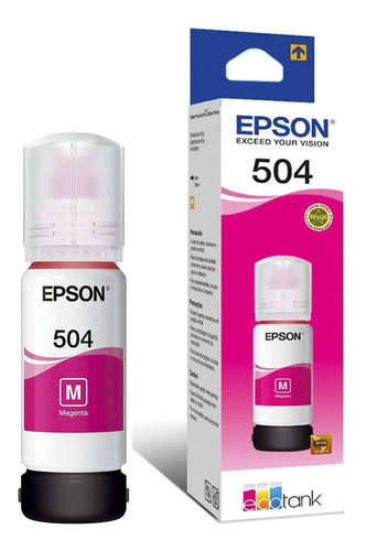 Botella De Tinta Epson 504 Magenta