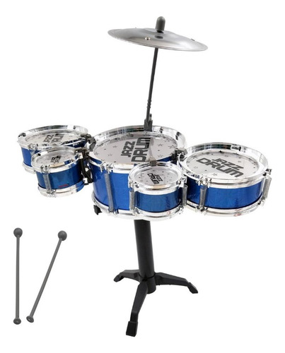 Mini Bateria Música Infantil Baqueta Brinquedo Menina Menino