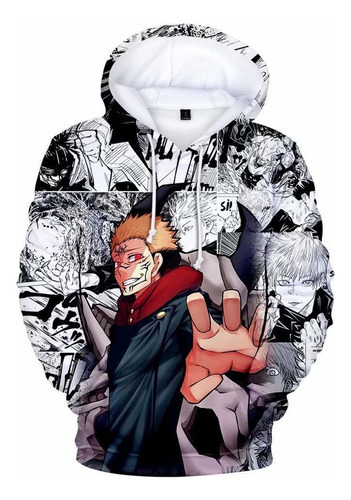 Anime Jujutsu Kaisen Sudadera Moda Tops Unisex