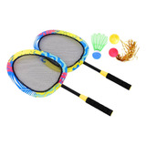 Set Raquetas Playeras Bádminton 3 En 1 Juguete De Playa