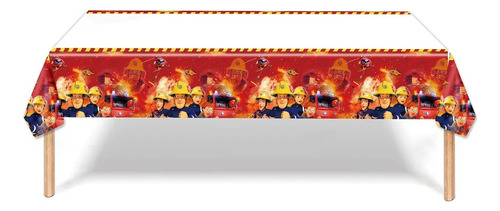 Mantel Decorativo Para Fiesta Diferentes Diseños 180x108cm Color Variado Sam El Bombero