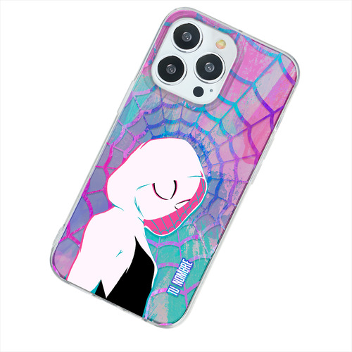 Funda Para iPhone Spiderman Spiderwen Personalizado Nombre