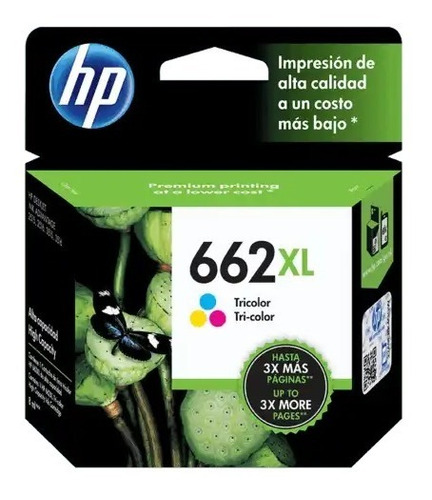 Cartucho Hp 662xl Tricolor Original 2515 3515 2545 Outlet