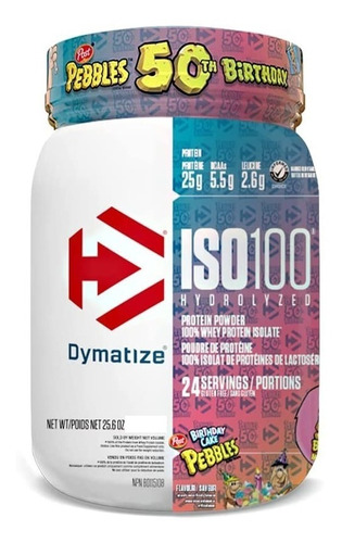 Proteina Iso 100 Dymatize Hidrolizada 1.4 Lbs 20 Servicios