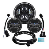 Faro Led Alyoned Para Motocicleta De 7 Pulgadas, Luz Anti...