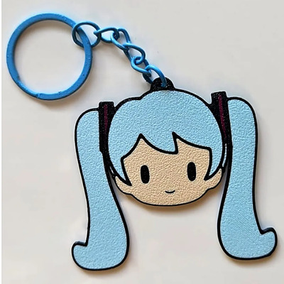 Llavero Hatsune Miku Anime Adorable Figura Vocaloid H2gvg | Meses sin interés