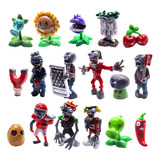 L&v Toysvill Plants Vs Zombies - Juego De 17 Figuras De Acc.