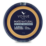 Base De Maquillaje Vogue Polvo Compacto Mate Natural Tono Aceituna
