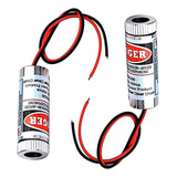 2 Modulos Láser Linea Rojo Puntero Ajustable 5mw 650nm 5v