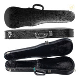 Estojo Violino 4/4 Leilo Case Croco Preto Especial