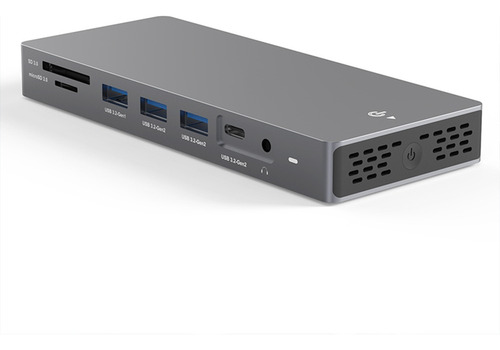 Hub 13 En 1 Adaptador Usb C A Hdmi Dual + Dp 4k 60hz 10gbps