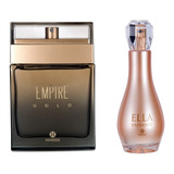 Kit Perfume Masculino Empire Gold. Feminino Ella Radiance.