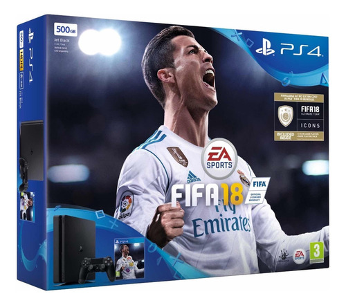 Ps4 Slim Sony Original Fifa 18 Bundle Playstation 4 Slim Joy