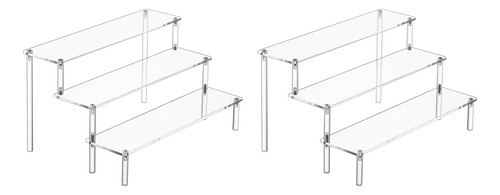 2 Expositores Acrílicos, Organizador Con Soporte Para Perfum