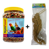 Alimento Nymfood1.2kg+snack Panizo100g P/ave Pequeñaymediana