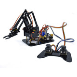 Kit Braço Robo Mecanico Garra Com Controle Joystick Arduino 