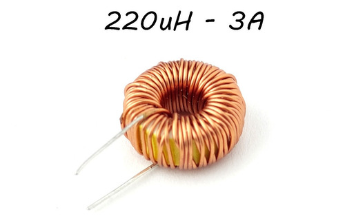 Inductor 220uh 3a Bobina Con Nucleo Toroidal De Ferrita