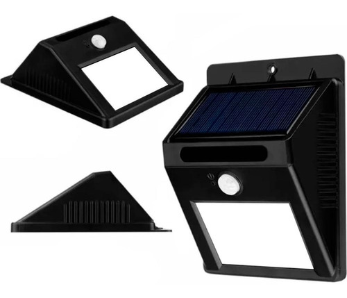 Lámpara Led Panel Solar Y Sensor De Movimiento Exteriores