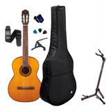 Kit Violão Acústico Takamine Gc1 Nylon Clássico + Acessórios