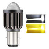 Faro Foco Led Mini Lupa H4 Ba20d Alta Y Baja Motocicleta Luz