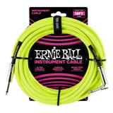 Cabo Instrumento Ernie Ball 5.49m Plug L / Reto Neon 6085 